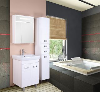 Шкаф-зеркало с подсветкой Onika Сигма 206034 60см белый